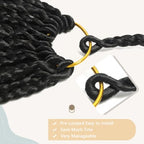 24 Inch Goddess Box Braids Crochet Hair Ombre Blonde Boho Braids Crochet Hair 7packs Crochet Braids With Curly Ends Three Tone Ombre Crochet Boho Braids Pre Looped Goddess Braids Crochrt Hair