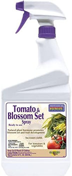 Bonide Tomato & Blossom Spray Set, 32 oz Ready-to-Use, Increases Harvest of Fruits & Vegetables in Home Garden