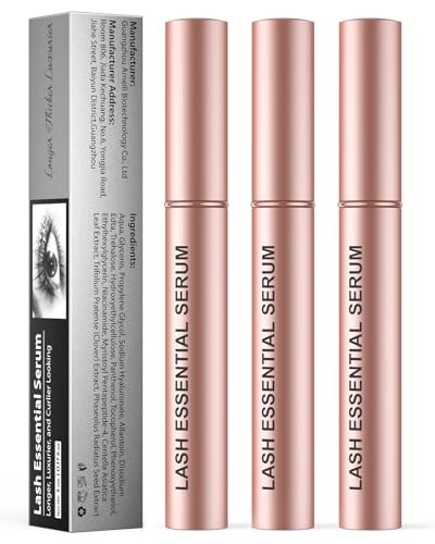Eyelash Serum- Natural Comestic Eyelash Serum for Longer, Thicker Lashes & Brows, Boost Lash Serum Vegan & Cruelty-Free-Niacinamide, Centella Asiatica Leaf Extract(15 mLPink)