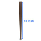 Replacement Vertical Pool Leg, Brown Oval Frame Support Bar for Coleman Power Steel 18ft x 48in Above Ground Swimming Pool (Fits 2022+ Models)