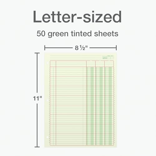 Adams Columnar Analysis Pad, 3 Column, 8 1/2 X 11, Single Page Format, 50 Sheets/pad (ACP85113)
