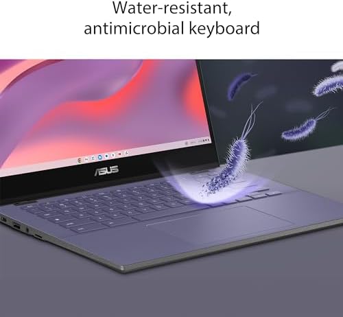 ASUS Chromebook CM14 Laptop, 14" HD Anti-Glare Display (1366x768), MediaTek Kompanio 520, 4GB RAM, 64GB eMMC, ChromeOS, Gray, CM1402CM2A-DS44, Gravity Grey