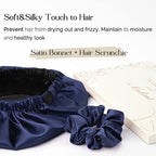 YANIBEST Double Layer Satin Bonnet Silk Bonnet Adjustable Hair Bonnet for Sleeping Hair Bonnets for Women Curly Natural Hair