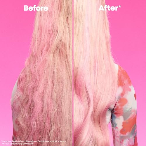 MATRIX Instacure Build-A-Bond Mighty Bonds Shampoo - Repairs Very Damaged Hair, Strengthens & Softens With Citric Acid & Squalane, Vegan, Sulfate-Free, Paraben-Free