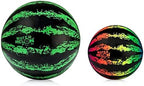Watermelon Ball Pool Toys for Adults and Family - 2 Pack of 6 1/2" & 9" Kids, Teens, Everyone Swimming Games, Water Football, Tag, Diving Beach Play Fun Accessories