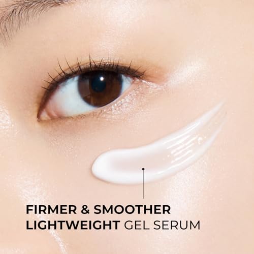Atclinic Arginine-e Caffeine Eye Serum (0.67fl oz) - Korean Skincare Eye Gel Cream for Dark Circles, Puffiness, and Wrinkles with Guasha Applicator. Niacinamide