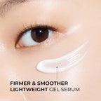 Atclinic Arginine-e Caffeine Eye Serum (0.67fl oz) - Korean Skincare Eye Gel Cream for Dark Circles, Puffiness, and Wrinkles with Guasha Applicator. Niacinamide