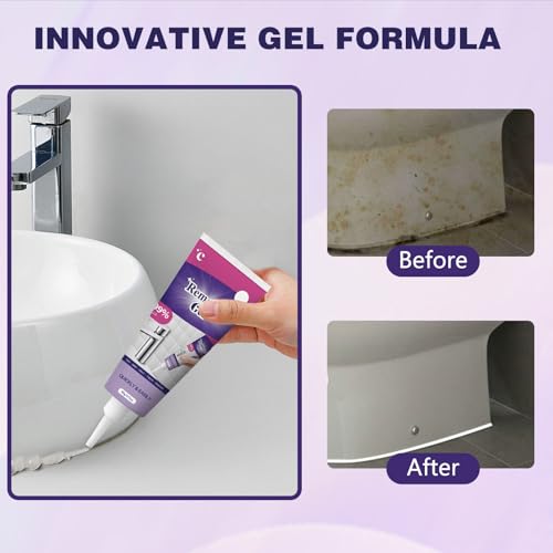 FIYADWZH Cleaning Remover Gel,Powerful Household Cleaning Gel,Suitable for Bathroom and Kitchen Tile Gaps,Highly Effective In Penetration,Safe Formula That Does Not Damage The Surface (2PCS)
