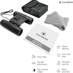 Binoculars for Adults | Compact Small Mini Travel Binocular for Bird Watching High Powered Electronics Cruise Ship Essentials Norwegian Alaska Must Haves Hiking Camping Gear a by VULNESS (Black, 8X21)