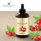 Handcraft Blends Rosehip Oil - 4 Fl Oz - 100% Pure and Natural - Premium Grade Oil for Face, Skin and Hair - Protect and Nourish - Carrier Oil