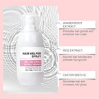 H-Regrow 2.0 - Hair Regrowth Spray with Biotin, Caffeine, Rice, Ginger, Castor Oil - 1PCS