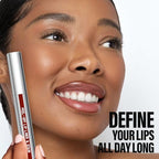 Cilrofelr Peel Off Lip Liner Stain, Long Wear Tattoo Lip Liner with Tweezer, Peel Off Lip Stain with Matte Finish, Long Lasting, Waterproof, Transfer-proof, Highly Pigmented Color (Cocoa)