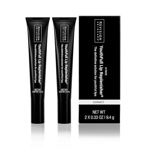 Revision Skincare YouthFull Lip Replenisher, Moisturizing Lip Plumper with Hyaluronic Acid, Volumizing, Plumping and Anti Aging, 2 Pack - 0.33 Ounce