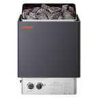 VEVOR Sauna Heater,220V Electric Sauna Stove, Steam Bath Sauna Heater 3h Timer and Adjustable Temp for Max. 176-318 Cubic Feet, (4.5KW) FCC Certification