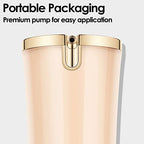 FOCALLURE PerfectBase Lasting Poreless Liquid Foundation, Medium to Full Coverage with Matte Finish, Covers Blemishes & Under-Eye Circles for All Skin Types, CP32 AMBER