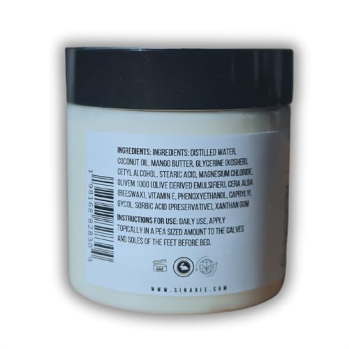 Sweet Dreams Magnesium Emulsified Body Butter, 4 oz., 1 Count | Mango Butter | Premium Magnesium Oil | Natural Ingredients | Magnesium Lotion