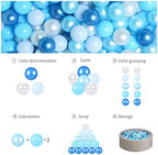 GOGOSO Ball Pits Balls for Toddlers Pack of 50 100 200 Plastics Shape Ball Non-Phthalate Non-BPA Non-Toxic 2.2-Inch Crush Proof Play Balls