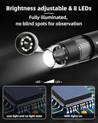 Digital Microscope Wireless Pocket Handheld USB Microscopes, 50x-1000x Zoom Fixed Focus HD Magnifier with LEDs, Inspection Camera Compatible with iPhone, Android Phone, MacBook, Windows PC (Black)