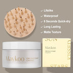 Freckle Stamp Natural Like Freckle Pen Makeup Fake Freckles Cushion Waterproof Long Lasting Quick Dry, Get Sun-kissed Stars Makeup Freckle in One Press, Chestnut, 15g
