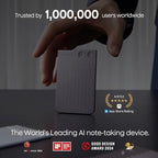 AI Voice Recorder, Note Voice Recorder w/Case, App Control, Transcribe & Summarize with AI Technology, Support 112 Languages, 64GB Memory, Audio Recorder for Lectures, Meetings, Calls, Black