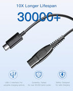 Hidnvefen Type-C Charger Cable Fit for Philips HQ850 Shaver, 8V Power Cord for Philips Norelco Oneblade QP2630 QP2530, One Blade Razor USB-C Electric Shaver Charging Cable, 3.28 FT