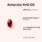 Micro Ingredients Antarctic Krill Oil Supplement, 1000mg Per Serving, 300 Soft-Gels, Rich in Omega-3s EPA, DHA & Natural Astaxanthin, Supports Immune System & Brain Health, Easy to Swallow