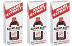Adams Best Twice as Strong Vanilla 4oz Glass Bottle (Pack of 3)