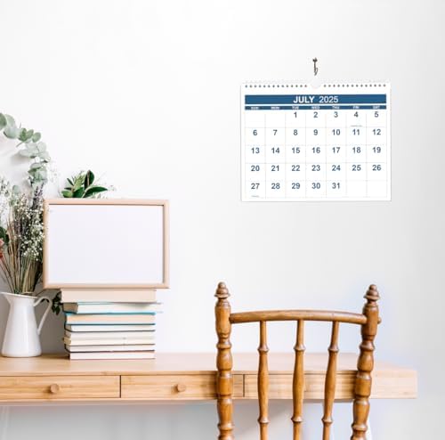 Calendar 2025-2026 - Wall Calendar from July 2025 to December 2026, 2025-2026 Calendar with Thick Paper, 8.5" x 11", Blue