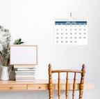 Calendar 2025-2026 - Wall Calendar from July 2025 to December 2026, 2025-2026 Calendar with Thick Paper, 8.5" x 11", Blue