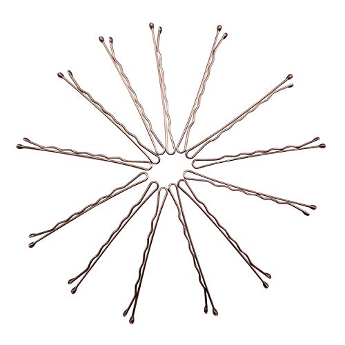 Dofash Women's Braided Good Hair set 102counts set (Bobby pins 60pcs + Hyper Elastics ties 30pcs + Snap hair clips (Brown)
