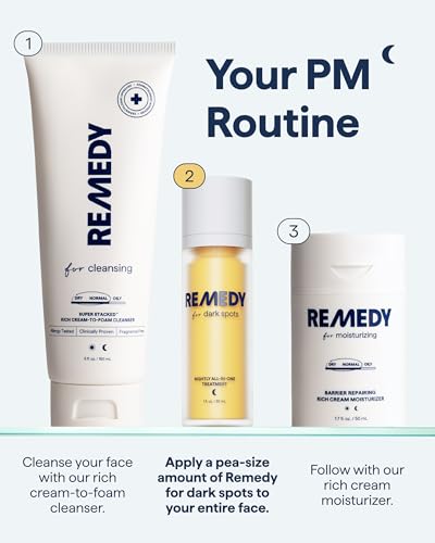 Remedy for Dark Spots | Advanced Night Treatment with Retinol & Kojic Acid | For Discoloration and Uneven Tones | With Glutathione, Niacinamide, Mandelic Acid | By Dermatologist Dr. Shah, 1 fl. oz