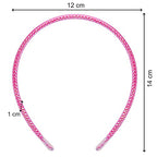 Candygirl Shiny Headbands for Girls Sparkle Headbands for Women 1 cm Satin Covered Plain Headbands Colorful Plastic Headbands (10pcs multicolored)