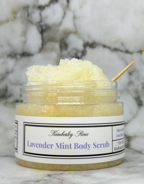 Exfoliating Sugar Scrubs for Body, Face and Feet, with Essential Oils and Vitamin E (Lavender Mint Dead Sea Salt Scrub) Mineral Rich Natural Scrubs, bikini area