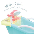 JC Toys - for Keeps Playtime! | Baby Doll Real Working Bath Set | Fits Dolls up to 16" | Shower and Faucet Really Work | Play Accessories | Ages 2+