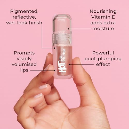MCoBeauty Hot Lip Plump - High-Gloss Lip Enhancer, Disco, Vegan, Cruelty Free Cosmetics