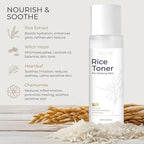 VALITIC Rice Toner - 75 Rice Extract Milky Toner for Face with Niacinamide, Heartleaf, Witch Hazel and Chamomile Essence - Facial Glass Skin Hydrating Skin Care - 200 ml, 6.76 fl oz