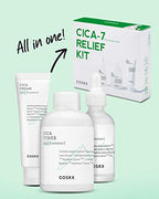 COSRX CICA Relief Kit | Toner, Serum, Cream with Centella Asiatica | Sensitive Skin, Soothing, Moisturizing | Travel Size Set, Gift Set, Korean Skin Care, Not Tested on Animals, Paraben Free