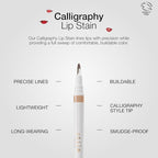 stila Calligraphy Lip Stain Long-Lasting Tint, Moisturizing, Transfer-Proof, Lightweight, Sheer Buildable Color, Fades to a Natural Wash of Colors