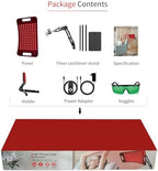 Red Light Therapy Lamp for Body with Adjustable Stand & Holder for Face and Body, 660nm and 850nm Infrared Light Panel Device for Home and Gym Use,130 Beads