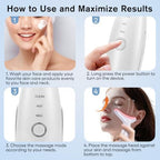 LATME Facial Massager,Neck Face Massager Tool,3 Mode Massage with Heat,Portable Beauty Instrument for Skin Care Women Gift