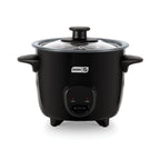 Dash Mini Ceramic Rice Cooker - Designed for Single-Serve Cooking - Compact Rice Cooker with Nonstick Removable Pot, Keep Warm Function & Easy-to-Clean Sleek Design - Black Ceramic