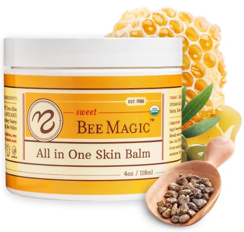 Sweet Bee Naturals - All-in-One Skin Balm & Ointment for Face & Body, Multipurpose Moisturizer for Dry Skin, Burns, & Irritation, Bee Magic Skin Care Essentials -1 Jar (4oz)