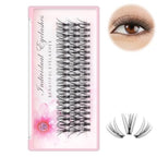 8/10/12/14/16/17/18/20mm 60pcs 20 Root Grafting Individual False Eyelashes Mink Natural Long Eye Lashes Cluster Extension Makeup Beauty Fake Eyelash (5Boxes-16mm)