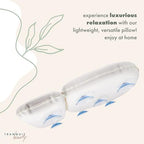 TranquilBeauty Bath Pillow, White, PVC, Pain Relief, 7 Suction Cups - Ergonomic Head & Back Support, Luxury Spa Experience, Waterproof Design, Ideal for Elderly & Children