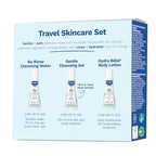 Mustela Travel Skinscare Set - Baby Skin Care & Bath Time Set - TSA-Approved - Natural & Plant-Based - Natural Avocado - 3 Items Set - Refillable & Reusable 1.69 Fl. Oz. Bottles