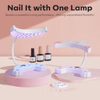 Modelones UV LED Nail Lamp, Gooseneck UV Lamp for Gel x Nails, 48 W Nail Light for Gel Nail Polish with 3 Timers and LCD Display, UV Light for Gel Nails, LED Nail Lamp for Fast Curing