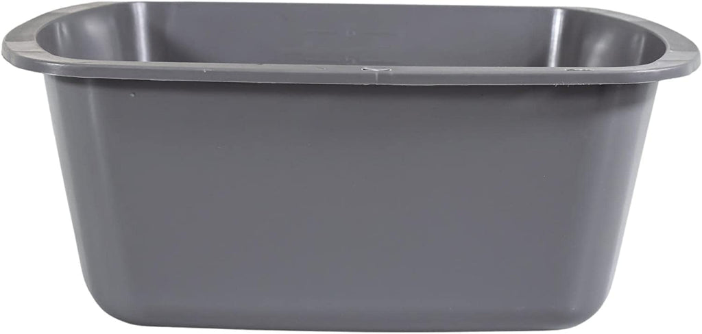 Vakly Wash Basins [2 Pack] – Rectangular Plastic 7-Quart Graduated Hospital Soaking Tub with Markings – Small Portable Washbasin for Face Washing, Cleaning, Foot Bath, Dishes, Laundry & Bedside Care