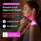 Red Light Therapy Torch with Blue Light, Effective Blue, Infrared and Near Infrared Light Therapy Treatment Device for Body, Face, Neck, Back, 460nm 630nm 660nm 850nm and 940nm