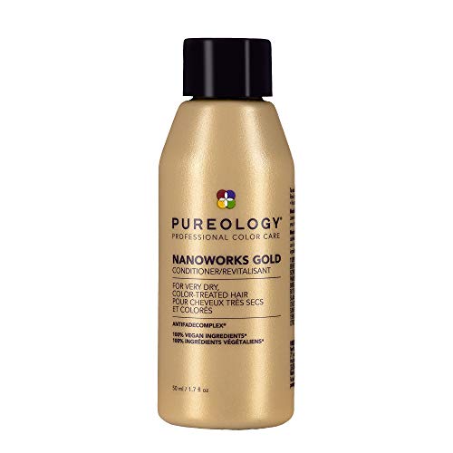 Pureology Nanoworks Gold Conditioner - For Very Dry and Color-Treated Hair, Restores & Strengthens Hair, Sulfate-Free & Vegan