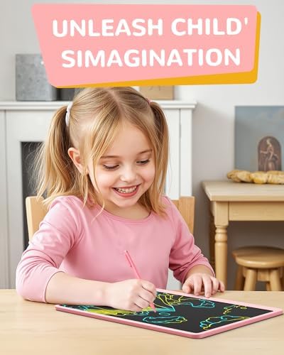 KOKODI LCD Writing Tablet, 16 Inch Colorful Toddler Doodle Board Drawing Tablet, Erasable Reusable Electronic Drawing Pads, Educational and Learning Toy for 3-6 Years Old Boy and Girls